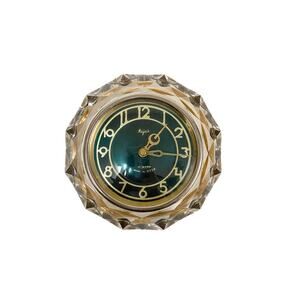 Vintage Majak Crystal Desk Clock 11 Jewels Mechanical Made in USSR